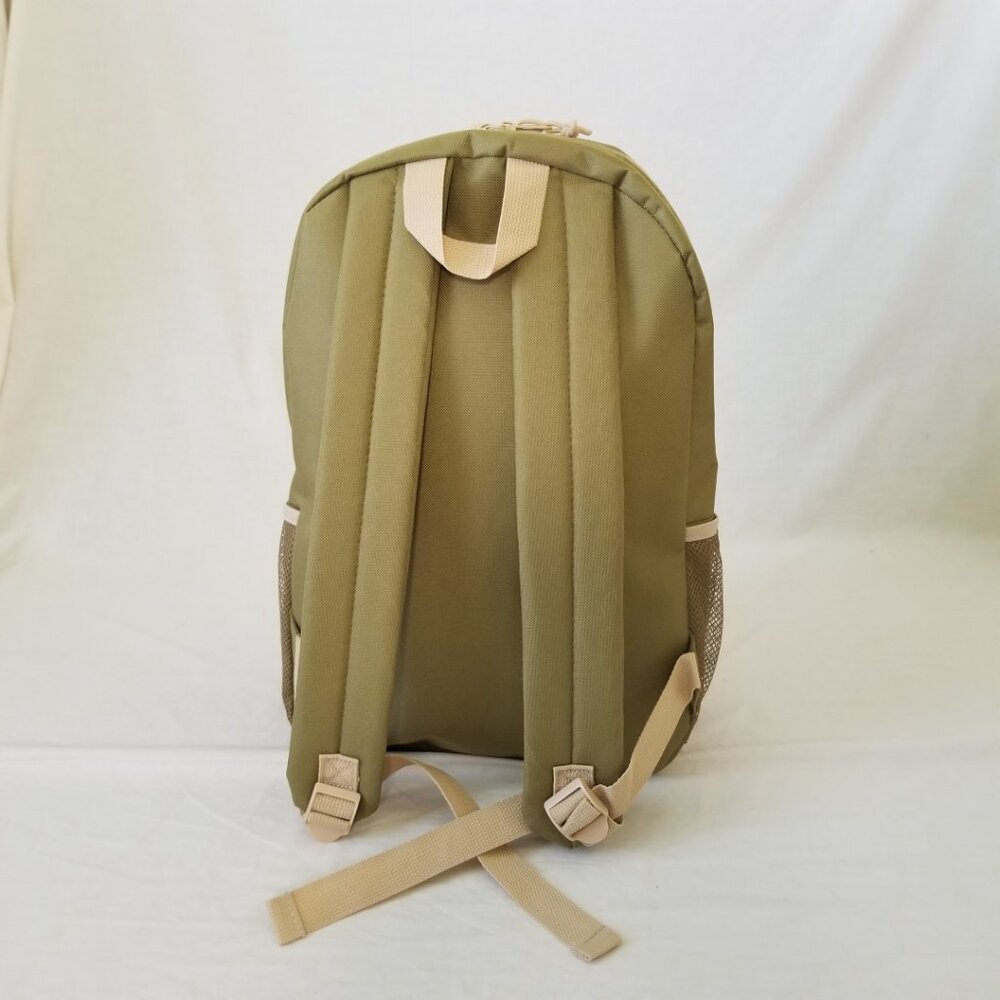 New! Lightweight Olive Green Basic Backpack W/Bot… - image 8